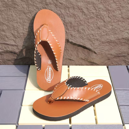 WalkKaro Men’s Closed-Toe Beach Sandals – PU Upper | Casual Outdoor & Indoor Wear