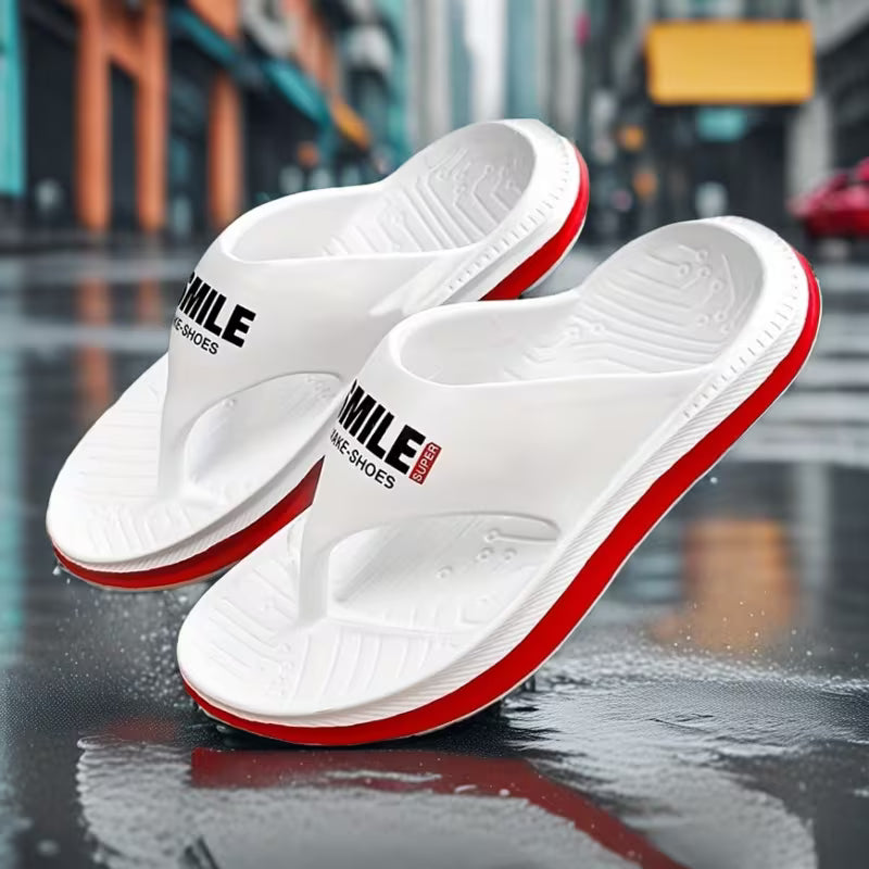 WalkKaro Breathable EVA Slides for Men – Non-Slip, Thick Sole | Casual Outdoor & Beach Wear