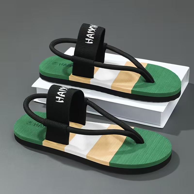 WalkKaro Colorful Letter Toe-Clip Slippers – Lightweight, Comfortable & Stylish | Outdoor & Daily Wear