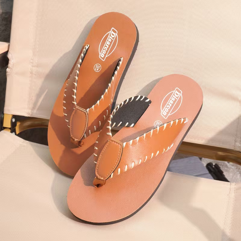 WalkKaro Men’s Closed-Toe Beach Sandals – PU Upper | Casual Outdoor & Indoor Wear