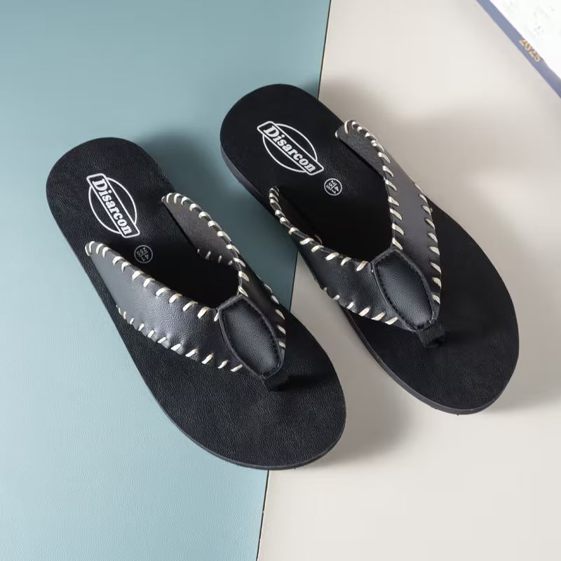 WalkKaro Men’s Closed-Toe Beach Sandals – PU Upper | Casual Outdoor & Indoor Wear