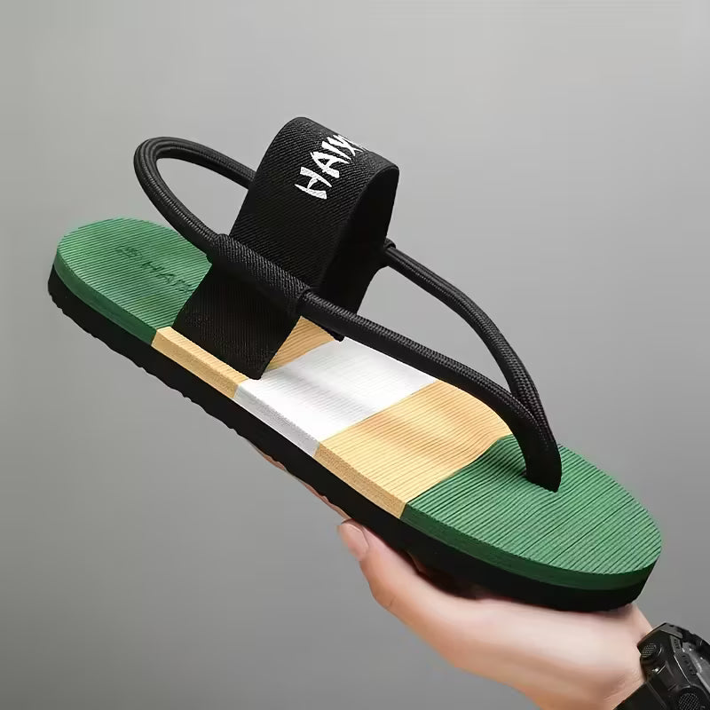 WalkKaro Colorful Letter Toe-Clip Slippers – Lightweight, Comfortable & Stylish | Outdoor & Daily Wear