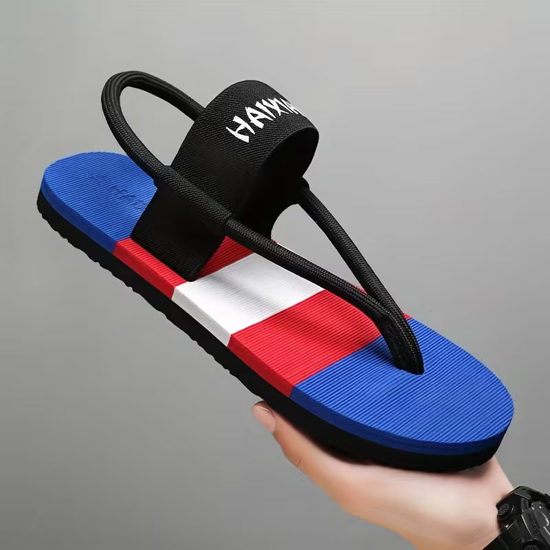 WalkKaro Colorful Letter Toe-Clip Slippers – Lightweight, Comfortable & Stylish | Outdoor & Daily Wear
