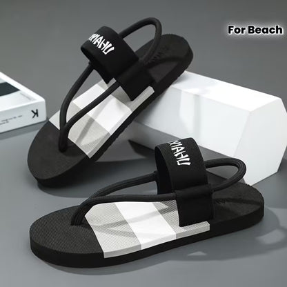 WalkKaro Colorful Letter Toe-Clip Slippers – Lightweight, Comfortable & Stylish | Outdoor & Daily Wear