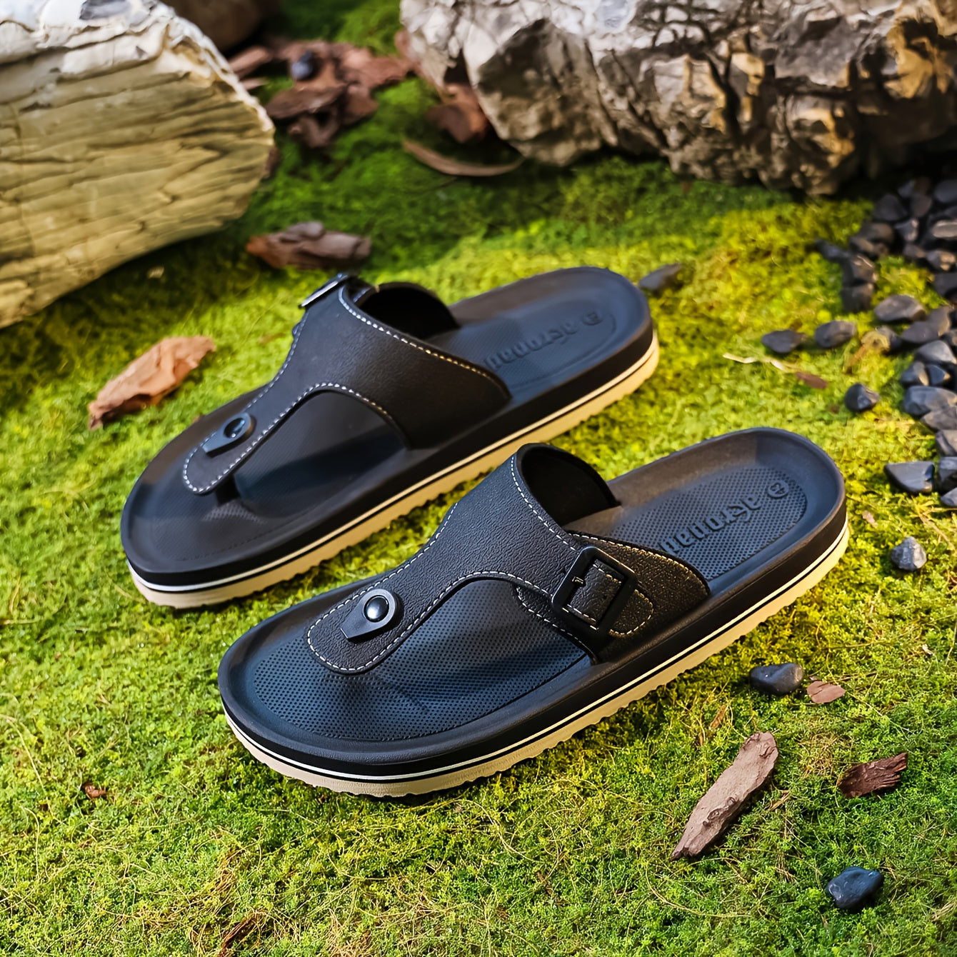 WalkKaro EVA Slip-On Slippers – Adjustable Strap, Thick Cushioned Sole (Unisex)