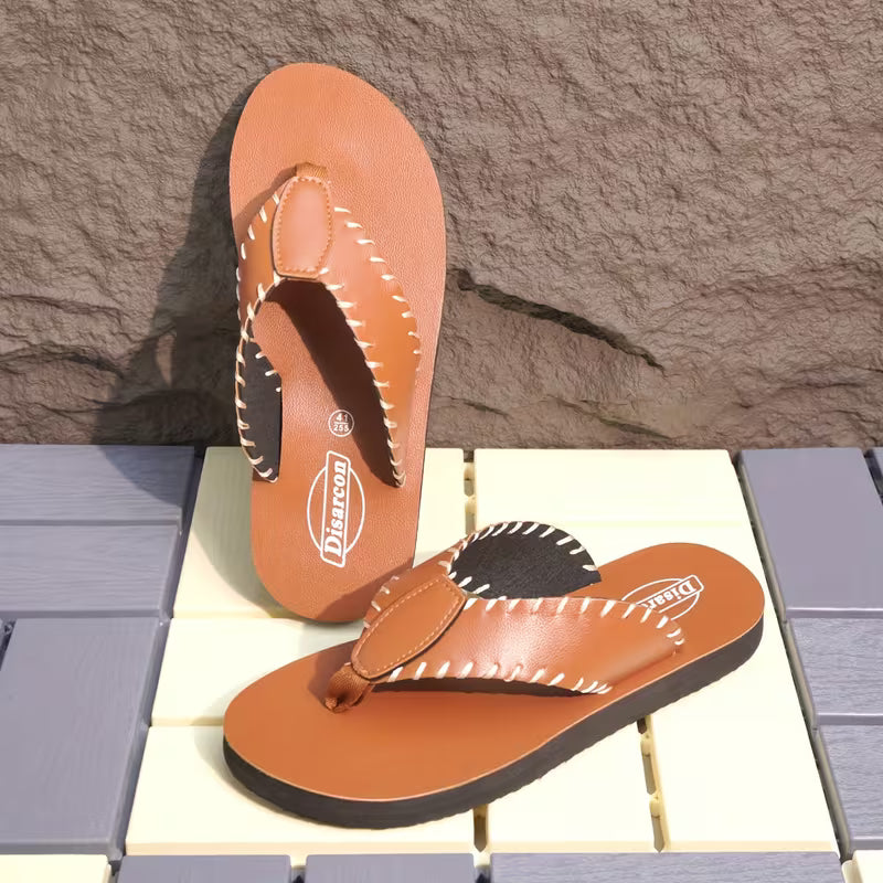 WalkKaro Men’s Closed-Toe Beach Sandals – PU Upper | Casual Outdoor & Indoor Wear