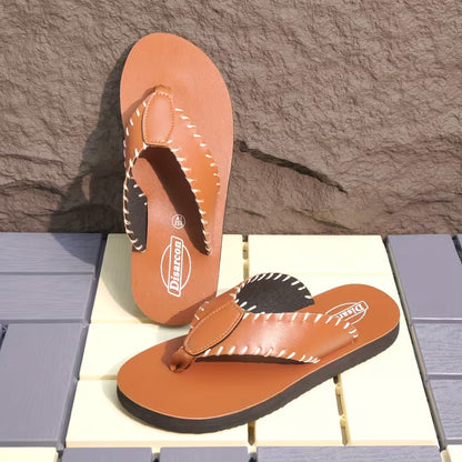 WalkKaro Men’s Closed-Toe Beach Sandals – PU Upper | Casual Outdoor & Indoor Wear