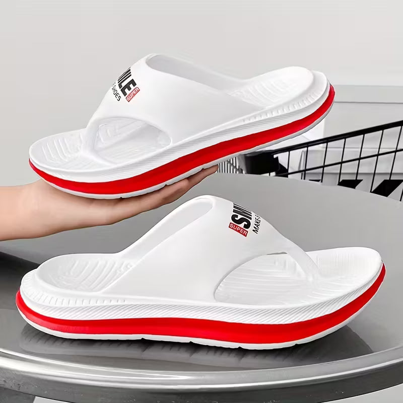 WalkKaro Breathable EVA Slides for Men – Non-Slip, Thick Sole | Casual Outdoor & Beach Wear