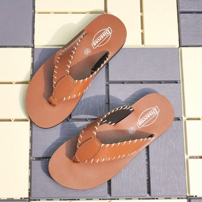 WalkKaro Men’s Closed-Toe Beach Sandals – PU Upper | Casual Outdoor & Indoor Wear