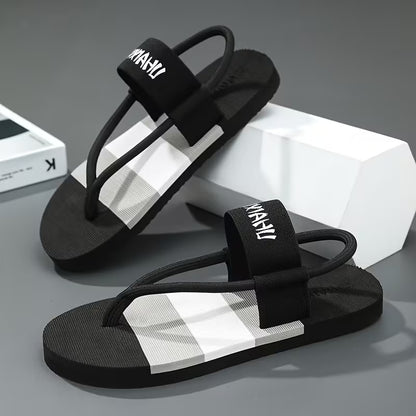 WalkKaro Colorful Letter Toe-Clip Slippers – Lightweight, Comfortable & Stylish | Outdoor & Daily Wear