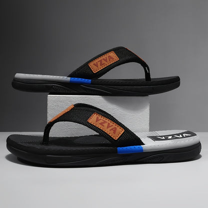 WalkKaro Men’s Colour-Block Summer Sandals 2025 – Cushioned EVA Insole | Non-Slip Sole | Beach & Vacation Casual