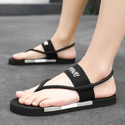 WalkKaro Colorful Letter Toe-Clip Slippers – Lightweight, Comfortable & Stylish | Outdoor & Daily Wear