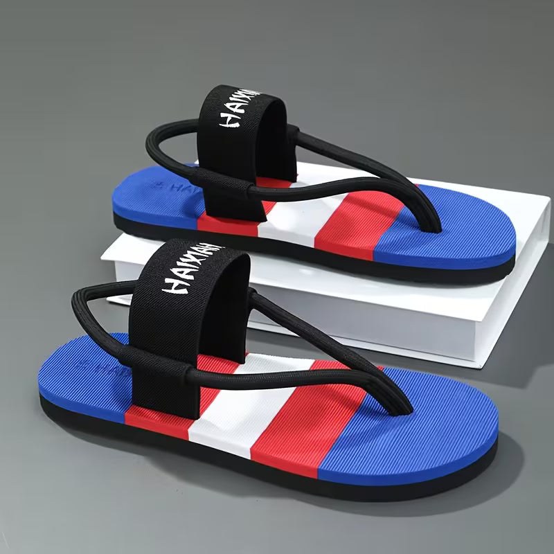 WalkKaro Colorful Letter Toe-Clip Slippers – Lightweight, Comfortable & Stylish | Outdoor & Daily Wear