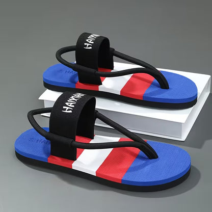 WalkKaro Colorful Letter Toe-Clip Slippers – Lightweight, Comfortable & Stylish | Outdoor & Daily Wear