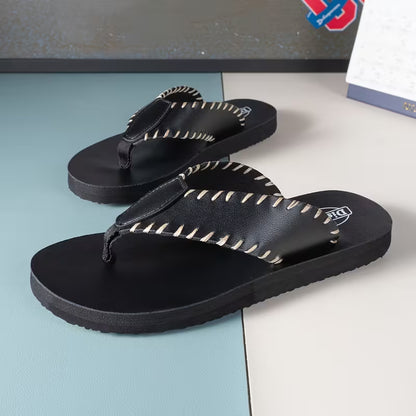 WalkKaro Men’s Closed-Toe Beach Sandals – PU Upper | Casual Outdoor & Indoor Wear