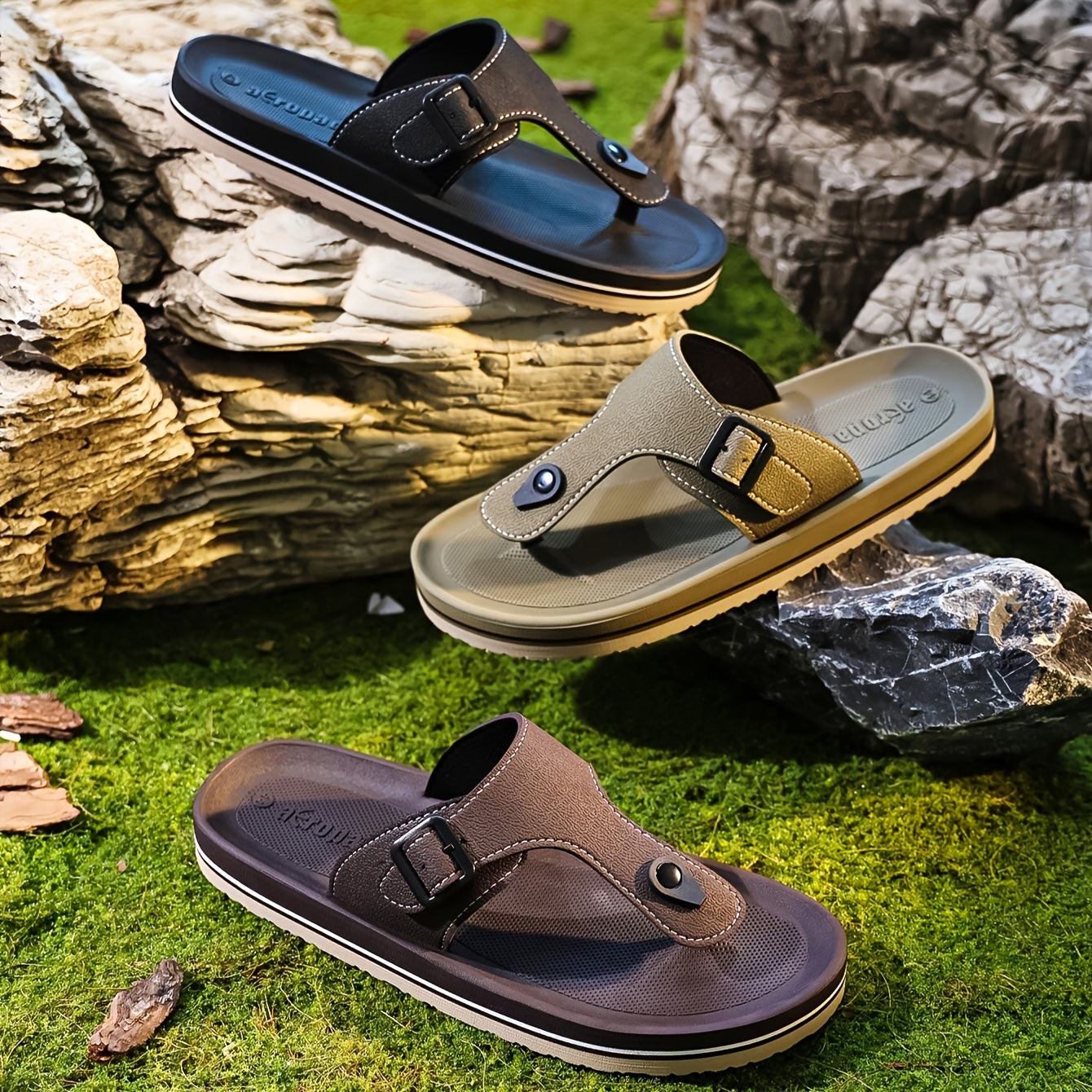 WalkKaro EVA Slip-On Slippers – Adjustable Strap, Thick Cushioned Sole (Unisex)