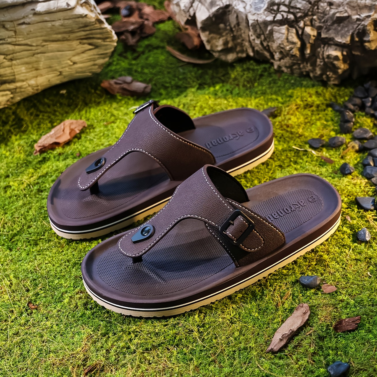 WalkKaro EVA Slip-On Slippers – Adjustable Strap, Thick Cushioned Sole (Unisex)