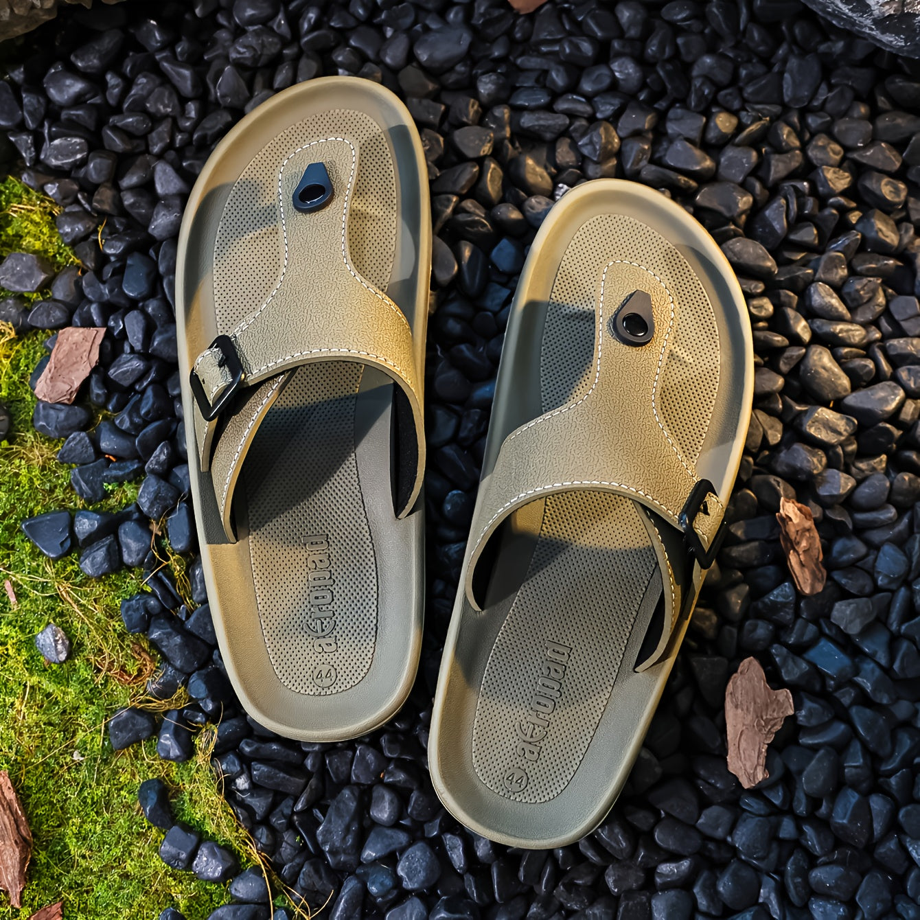 WalkKaro EVA Slip-On Slippers – Adjustable Strap, Thick Cushioned Sole (Unisex)