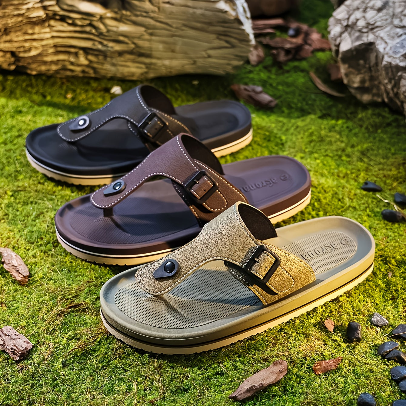 WalkKaro EVA Slip-On Slippers – Adjustable Strap, Thick Cushioned Sole (Unisex)