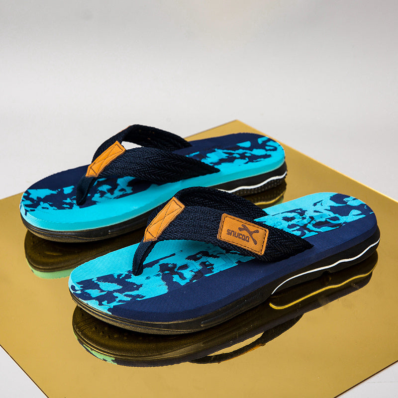 WalkKaro Men’s PU + EVA Moccasin Slides – Slip-On | Round Toe | Multi-Color | Arch Support