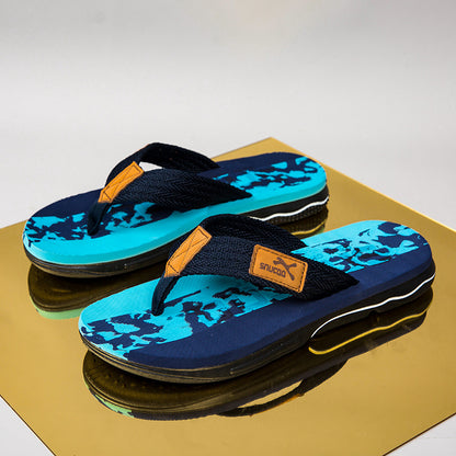 WalkKaro Men’s PU + EVA Moccasin Slides – Slip-On | Round Toe | Multi-Color | Arch Support