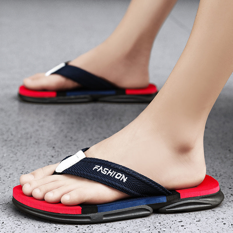 WalkKaro Men’s Slip-On Sandals – Lightweight, Non-Slip Rubber Sole | Open-Toe Sporty Design