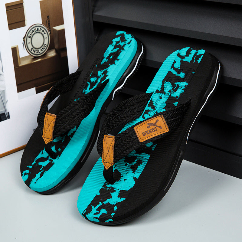 WalkKaro Men’s PU + EVA Moccasin Slides – Slip-On | Round Toe | Multi-Color | Arch Support